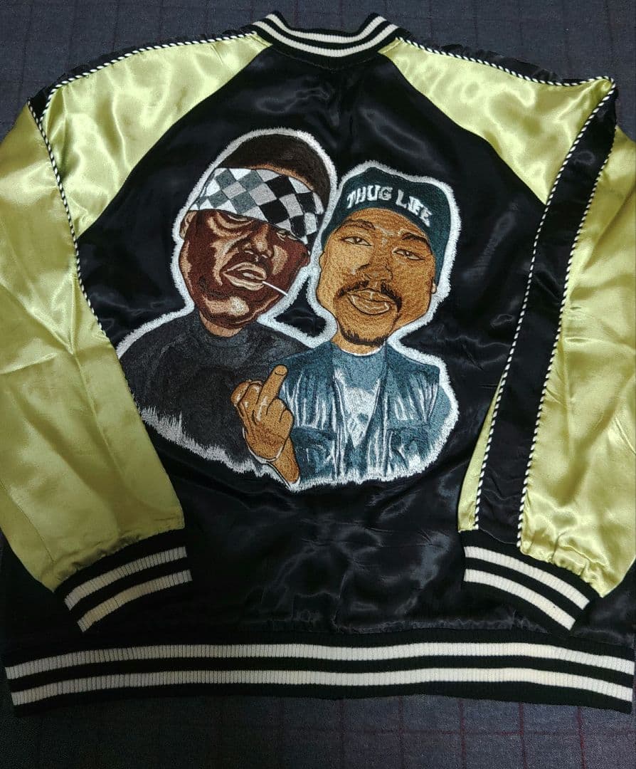 reserved note 2pac bigge レアスカジャン　xl