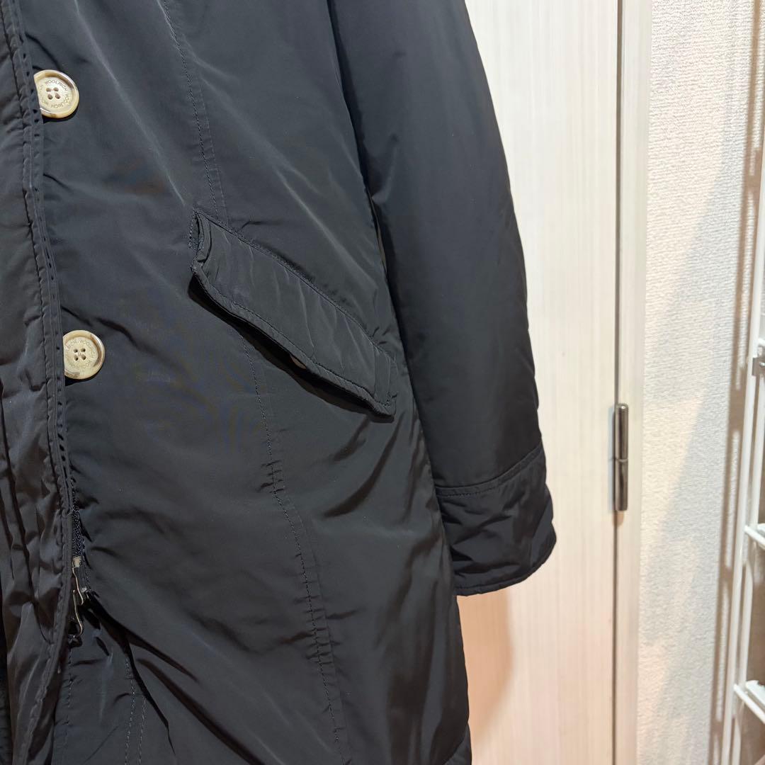 ウールリッチ　WOOLRICH ダウンジャケット 黒 ファー付き　XS