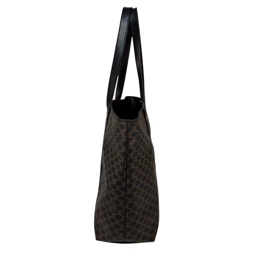 【希少】CELINE セリーヌ　ブラックマカダム トートバッグ A4収納