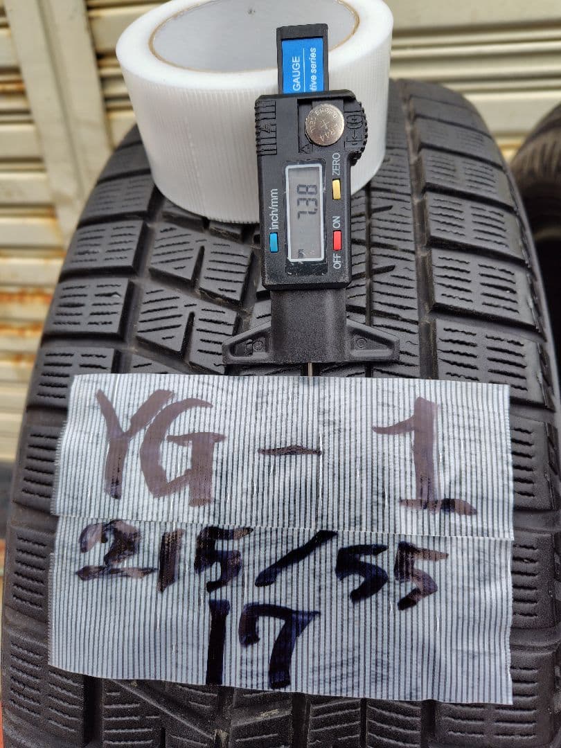 ヨコハマ アイスガード IG60 215/55R17 8分山２本セット