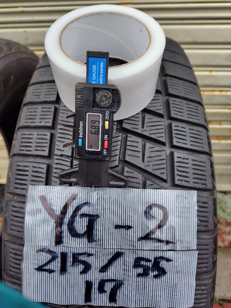 ヨコハマ アイスガード IG60 215/55R17 8分山２本セット