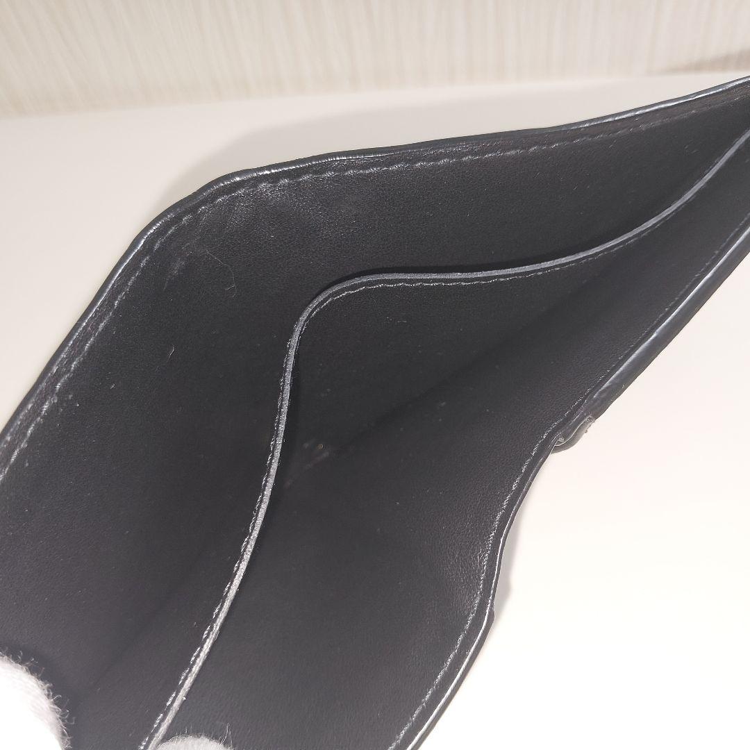 ボッテガヴェネタ イントレチャート 二つ折り財布 カーフ ブラック 749412