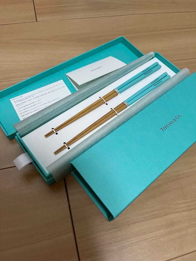 【非売品】Tiffany & Co. 青色箸　2膳セット