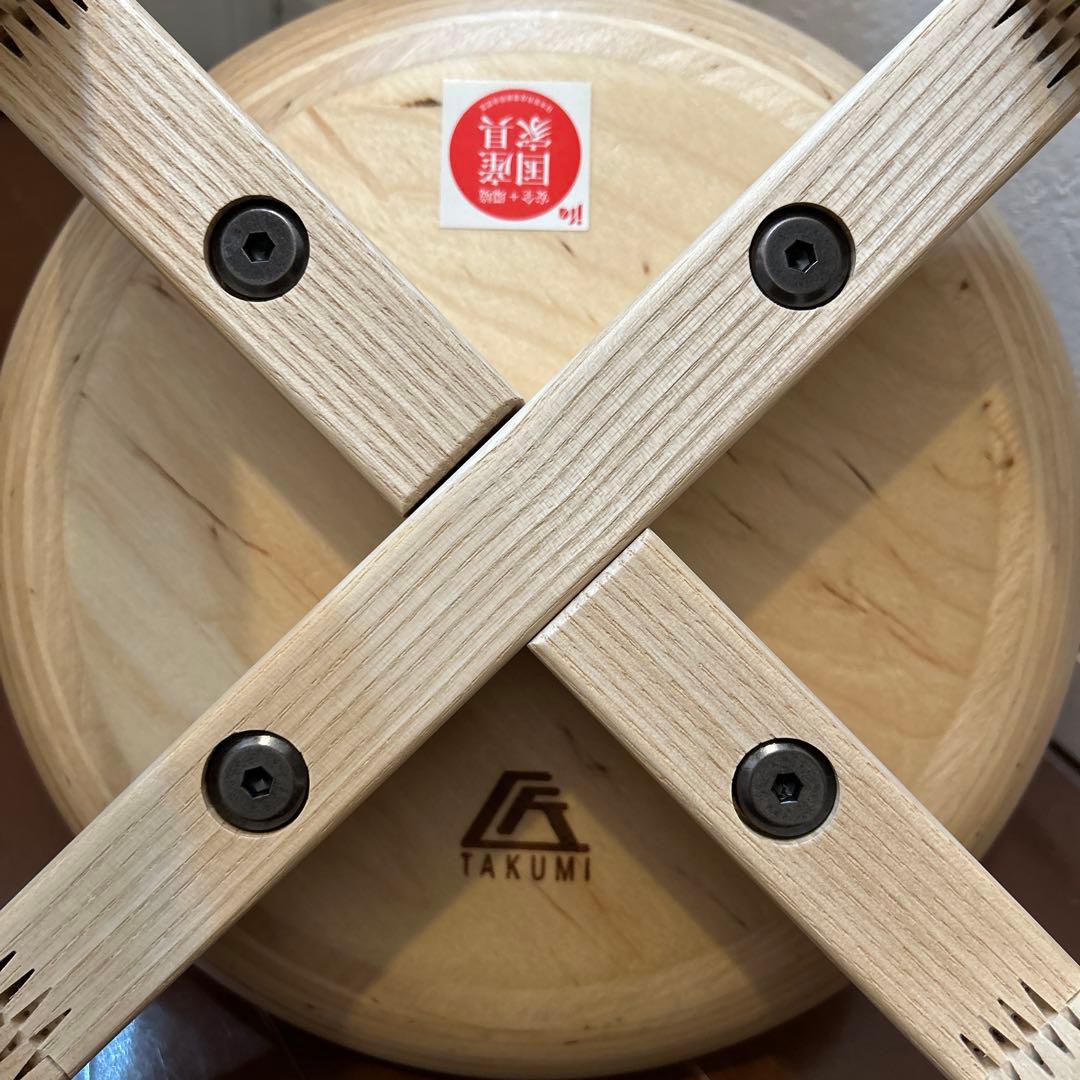 匠工芸xSUU別注　木のマッシュルームスツール