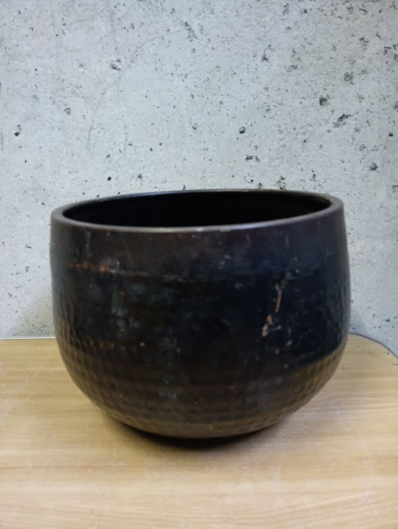 蔵出し 特大おりん ビンテージ 仏具 寺院 槌目紋様 古道具