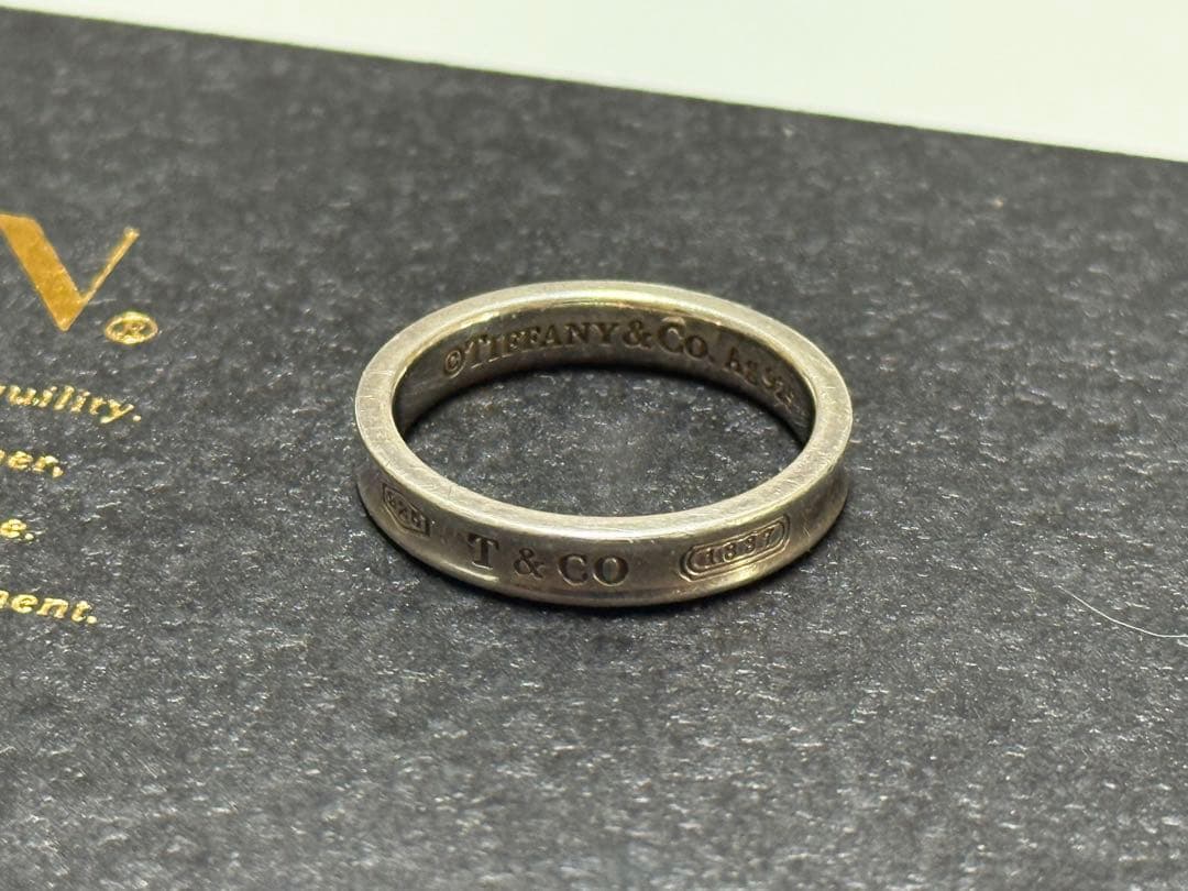 【希少】21号、22号相当 ティファニー 定番 ナロー リング シルバー925