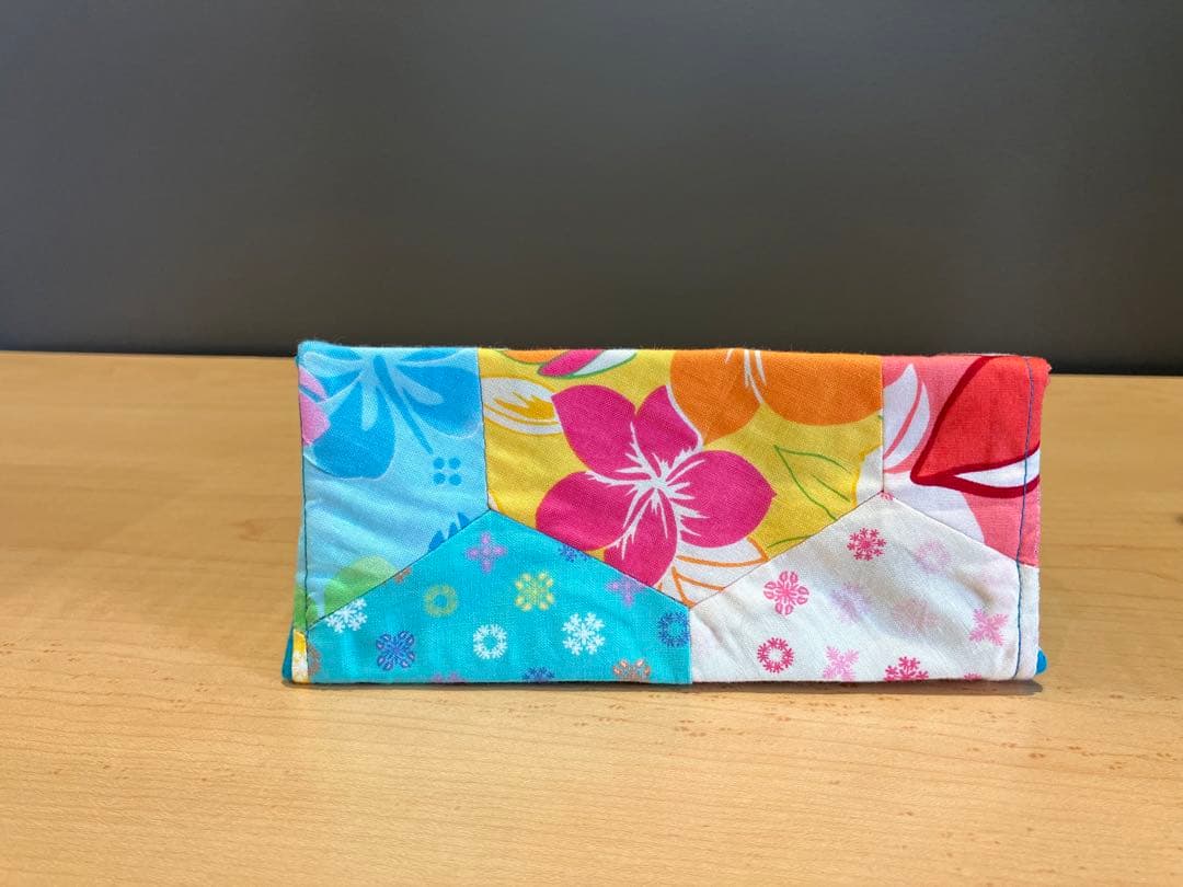 ハワイアンプリント六角形親子トートバッグセット