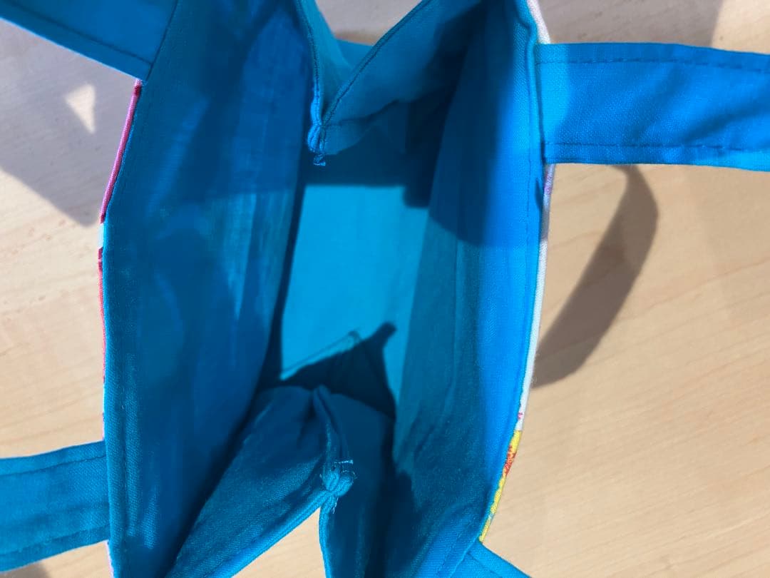 ハワイアンプリント六角形親子トートバッグセット