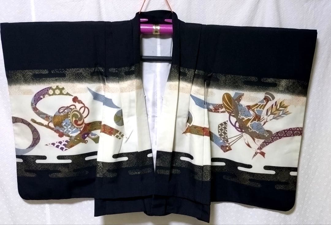 七五三　5歳　着物　袴、羽織、長襦袢、小物、 フルセット