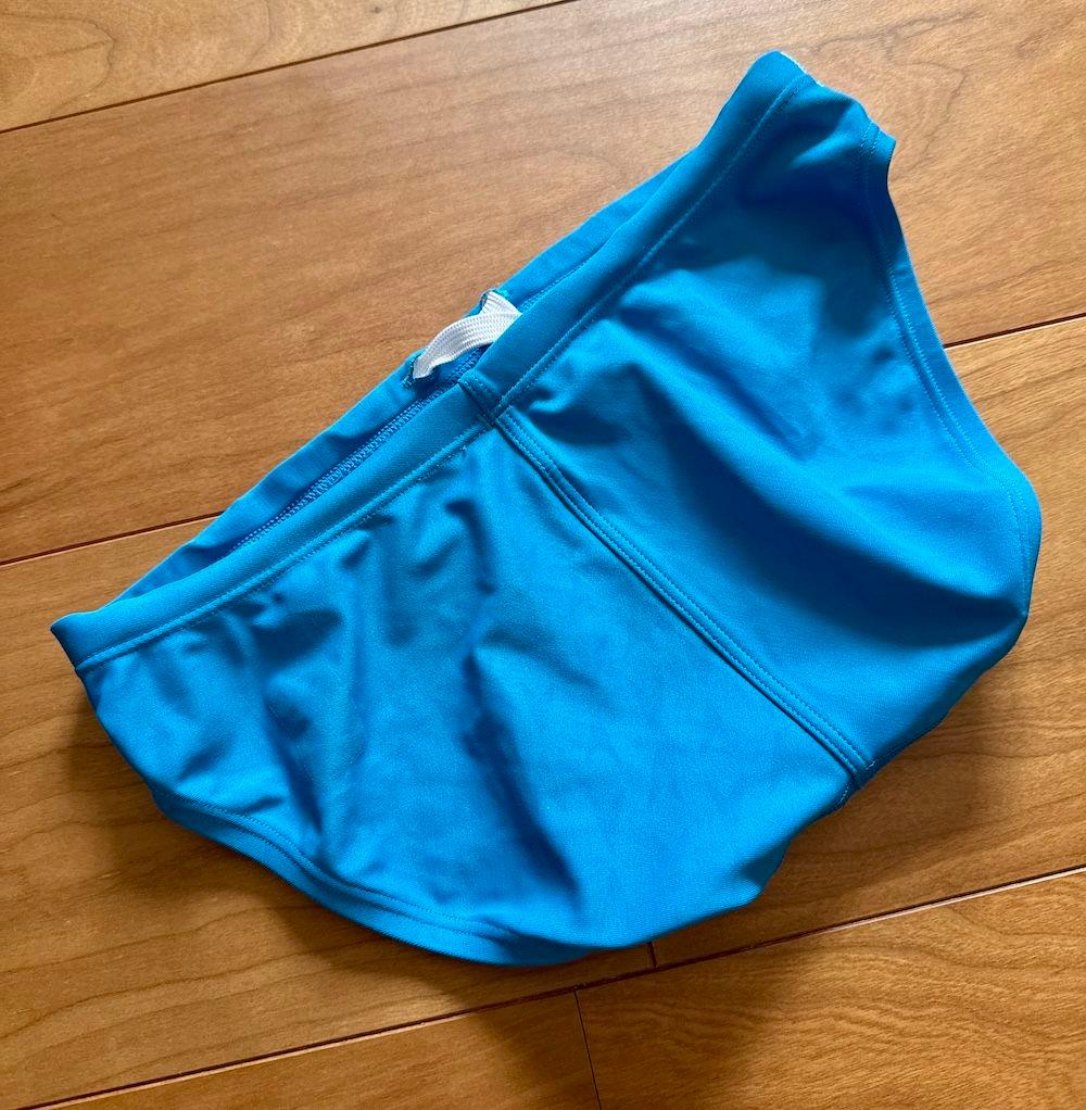 【美品】SPEEDO　ショートブーン　ターコイズブルー　ライフセーバー　競パン