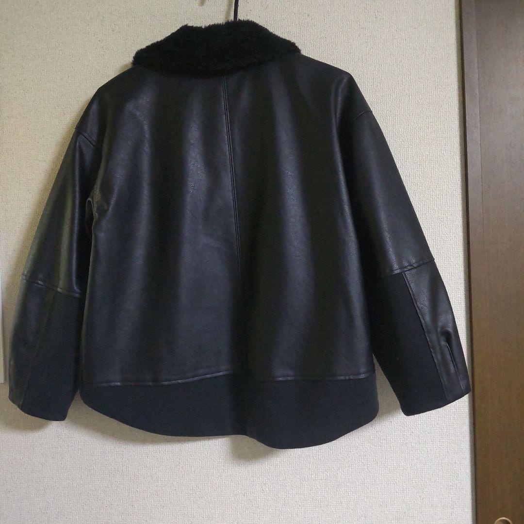 Alphabet　alphabet コクーンフェイクレザージャケット