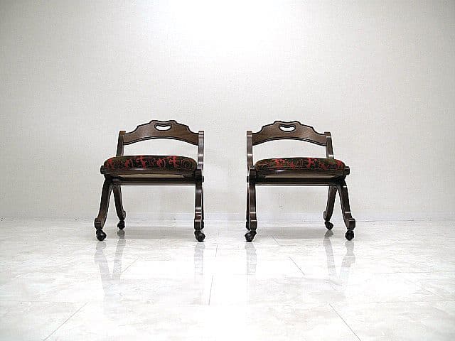 美品 ドレクセルヘリテイジ「エスペラント」マホガニー材チェア 2脚セット