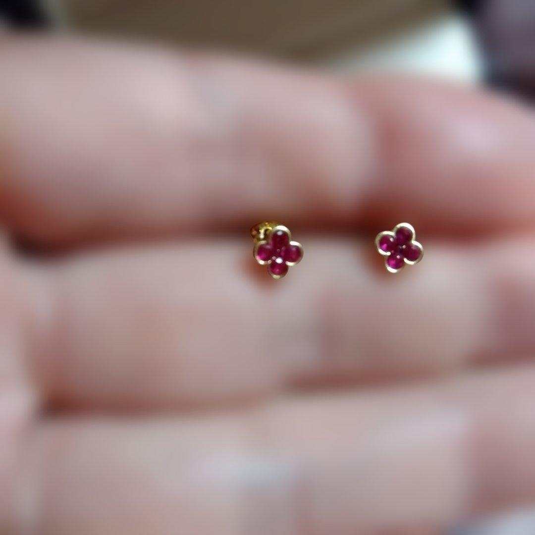 ヴァンドームアオヤマルビーピアス