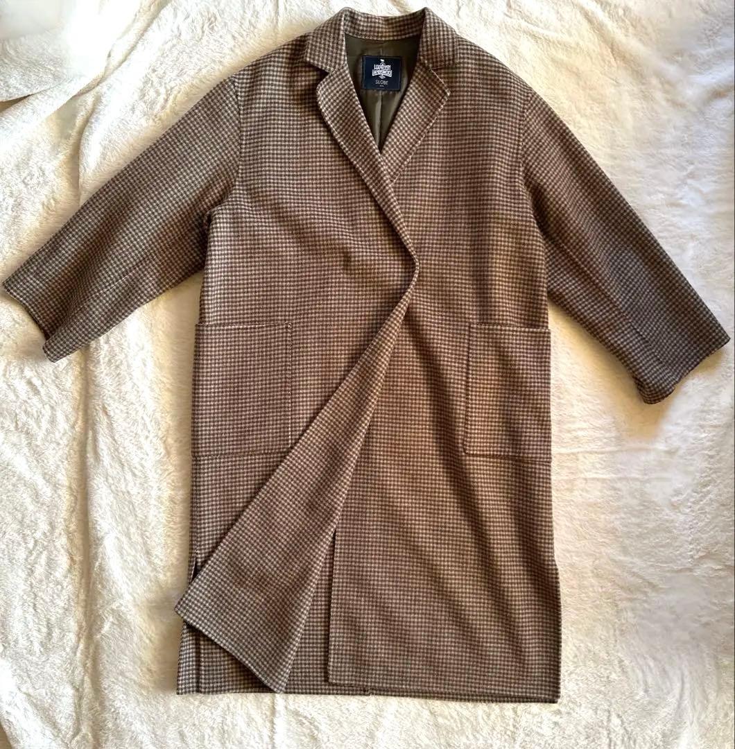 ✨極美品❤️SLOBE IENA HAMILTONダブルフェイスウールロングコート