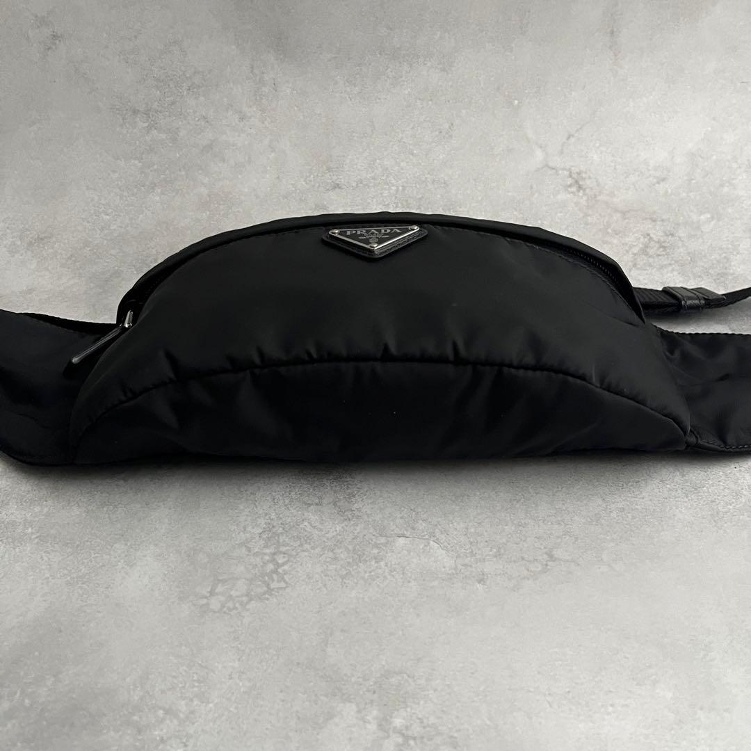 【極美品✨現行】PRADA ウエストバッグ　RFID認識済み　Re-Nylon