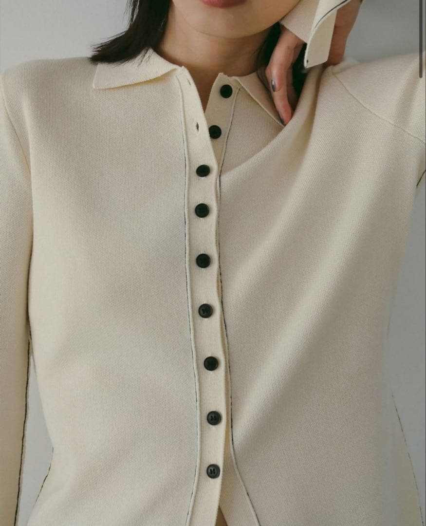 【タグ付き新品】anuke Linking Knit Shirts アイボリー