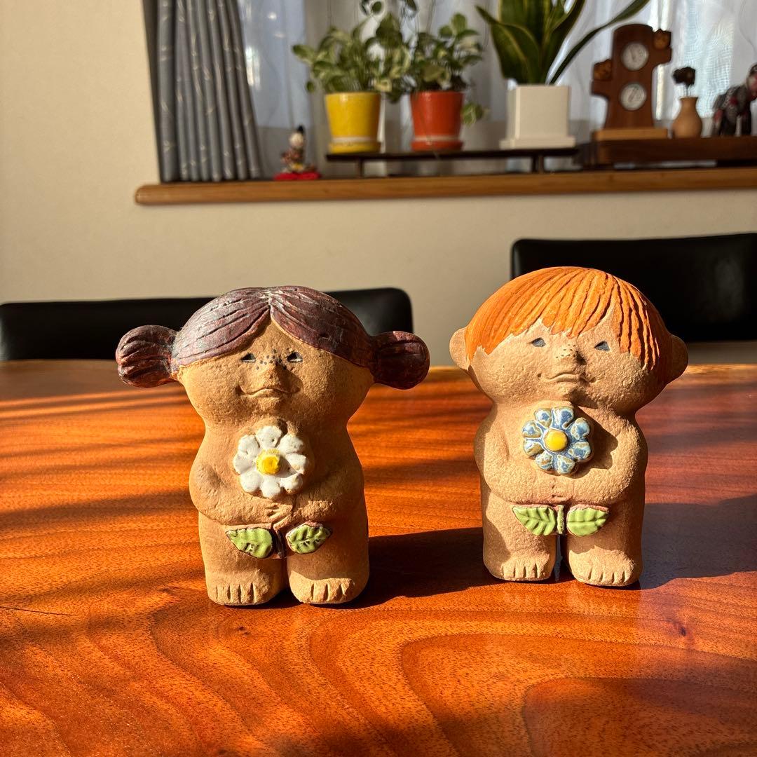 リサラーソン　ヴィンテージ　置物　 Adam&Eva アダムとイヴ オブジェ