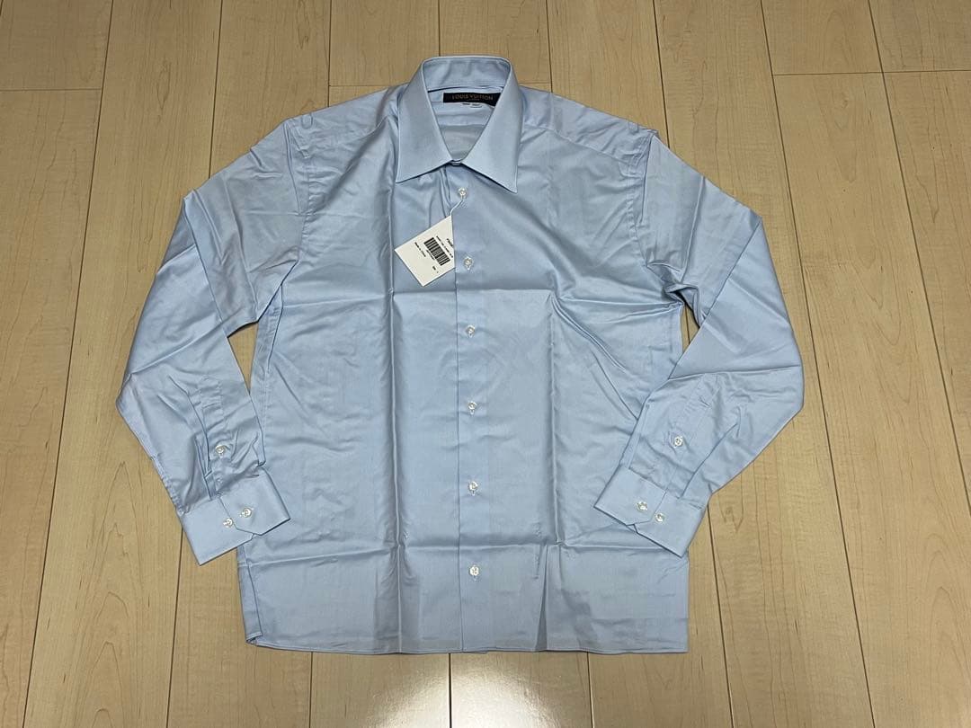 louisvuitton☆ビジネスシャツ43ブルー未使用品/非売品