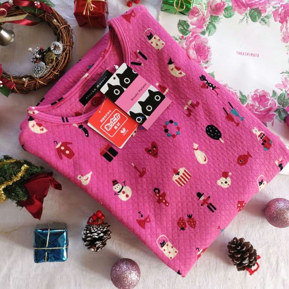 マタノアツコルームウェア　ワンピース　あったか素材　Ｍピンク　ワコール新品