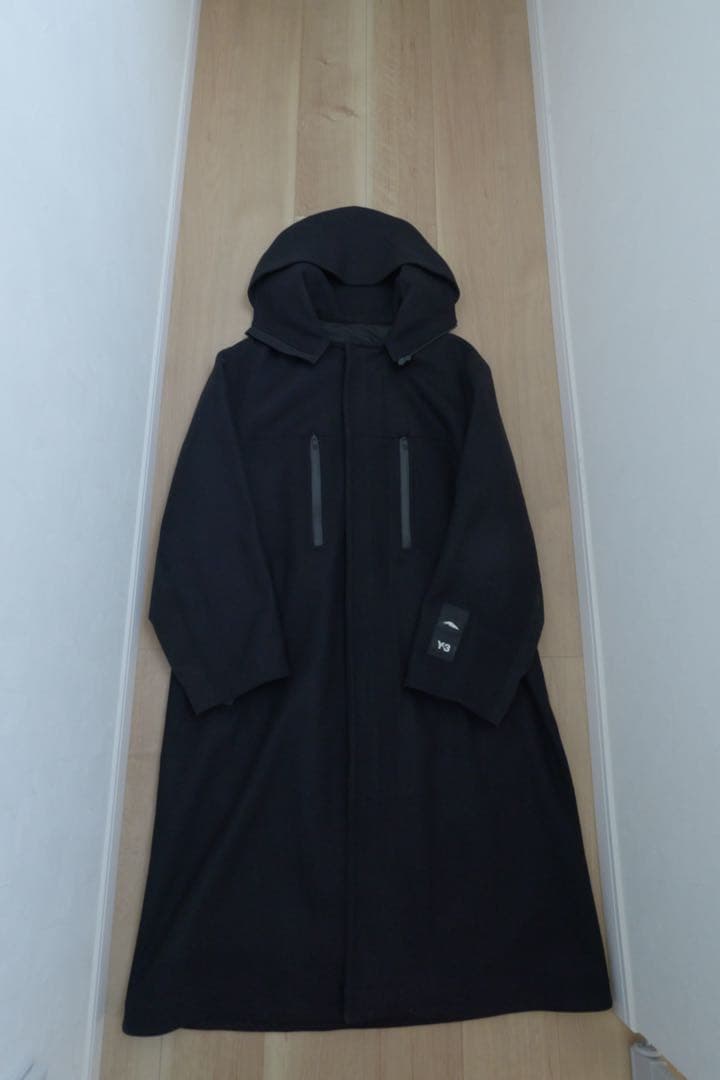 s*g様 Y-3 M CH3 WOOL MELTON DUFFLE COAT