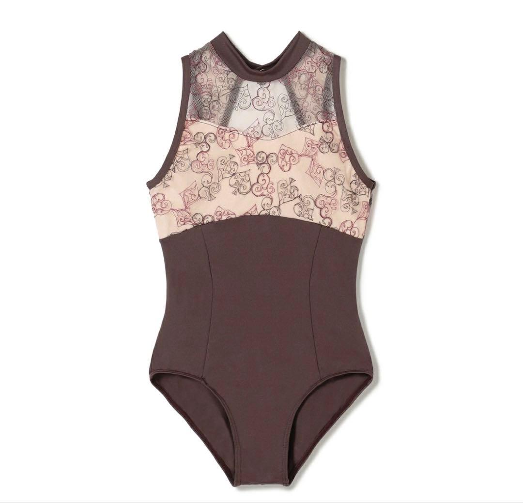 試着のみ チャコット レオタード ハイネック 140 トランプ柄