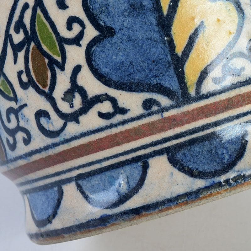 茶道具　膳所焼　陽炎園造　淡海ぜぜ　和蘭陀蔦文　火入　共箱　V　9416