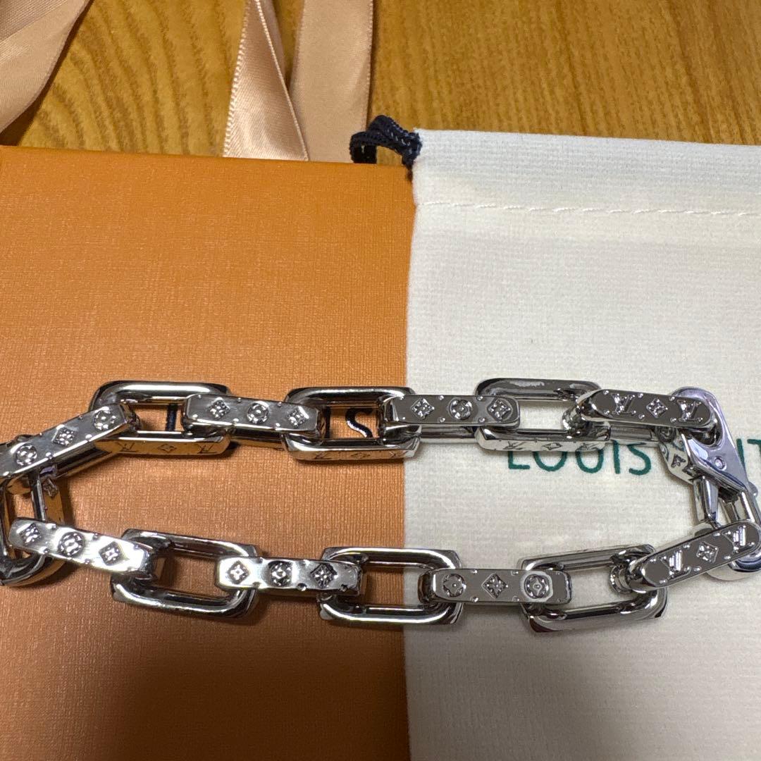 Louis Vuitton チェーンブレスレット シルバー