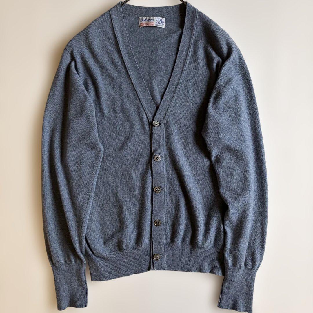 【美品/70s-80s/XL相当】Ballantyneカシミヤ カーディガン
