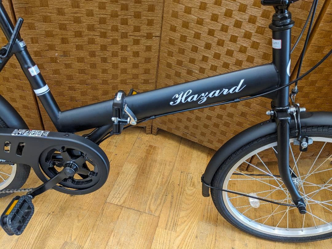 U022 美品　折り畳み自転車　20インチ　6段変速付き