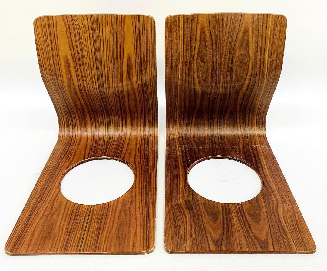 Tendo 天童木工 座椅子 2脚セット 藤森健次 曲木 ケヤキ ローズウッド④