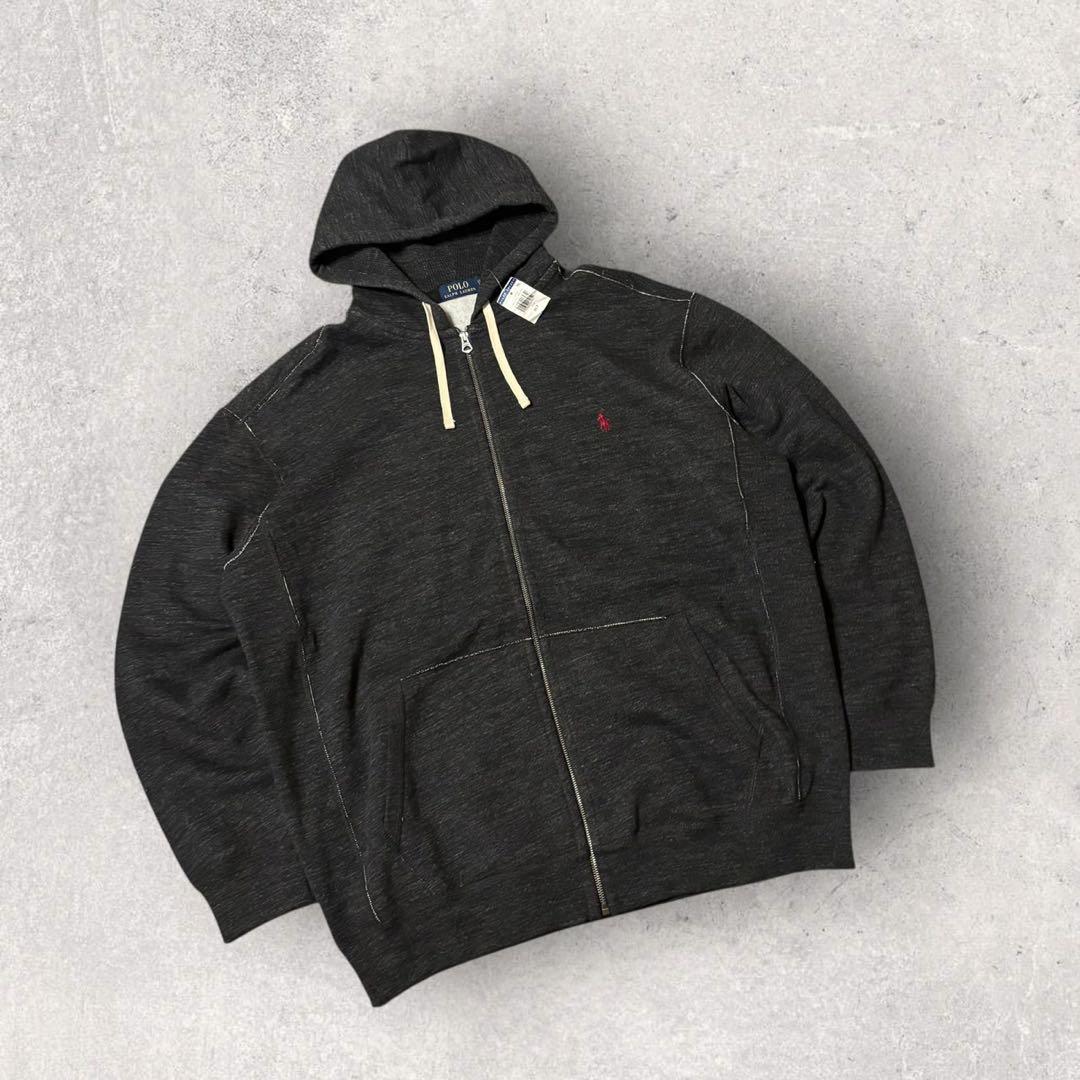 【ポロラルフローレン】ジップパーカー　裏地サーマル　2XL タグ付き　p