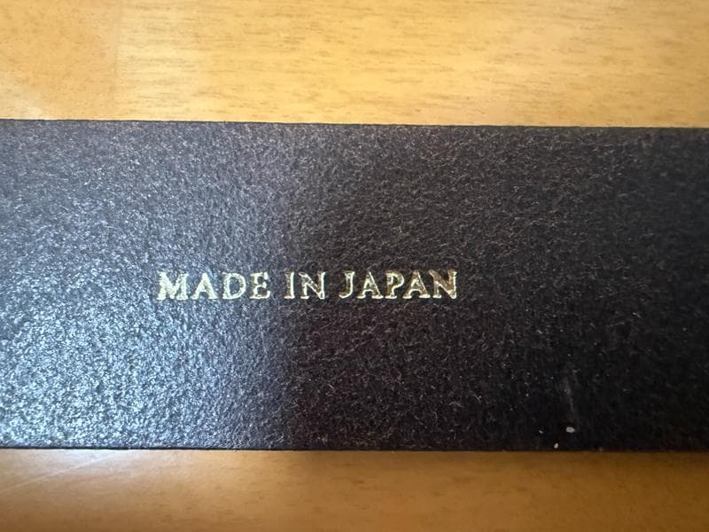 ホーウィン　クロムエクセル　本革　牛革ベルト　ブラック　日本製　新品・未使用品