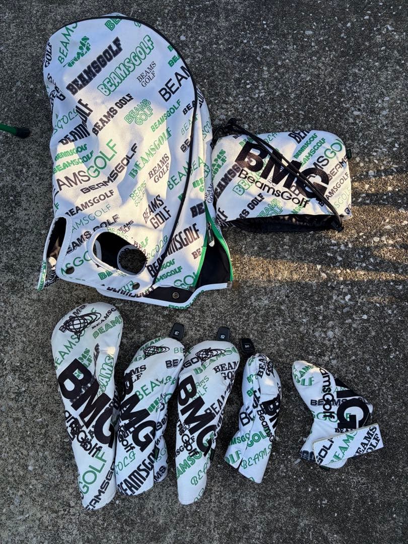 BEAMS GOLF キャディバッグ・ヘッドカバーセット　マルチロゴ　ビームス