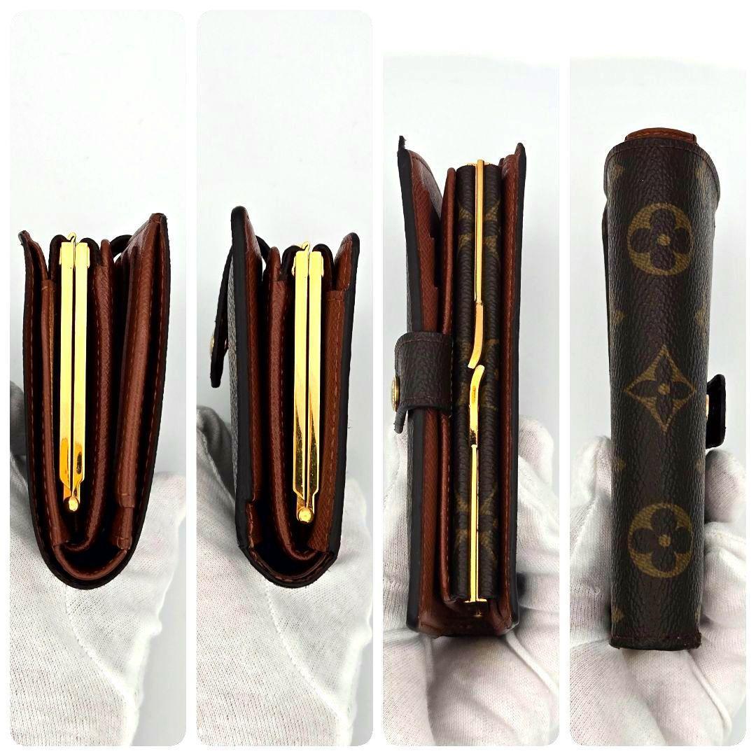 ルイヴィトン モノグラム ポルトモネビエ ヴィエノワ がま口 二つ折り財布