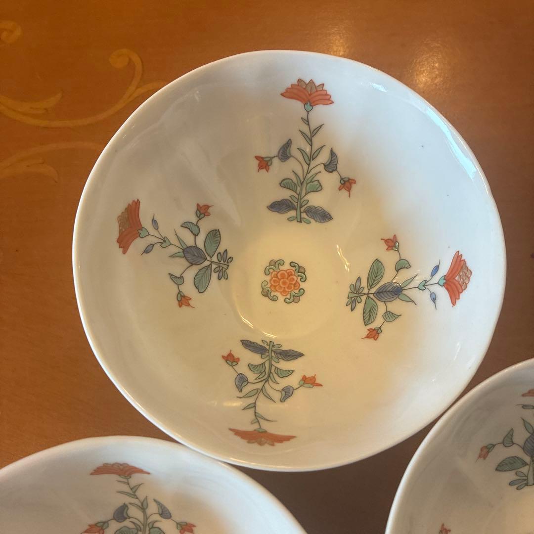 古伊万里　柿右衛門様式　小鉢　茶碗　3点