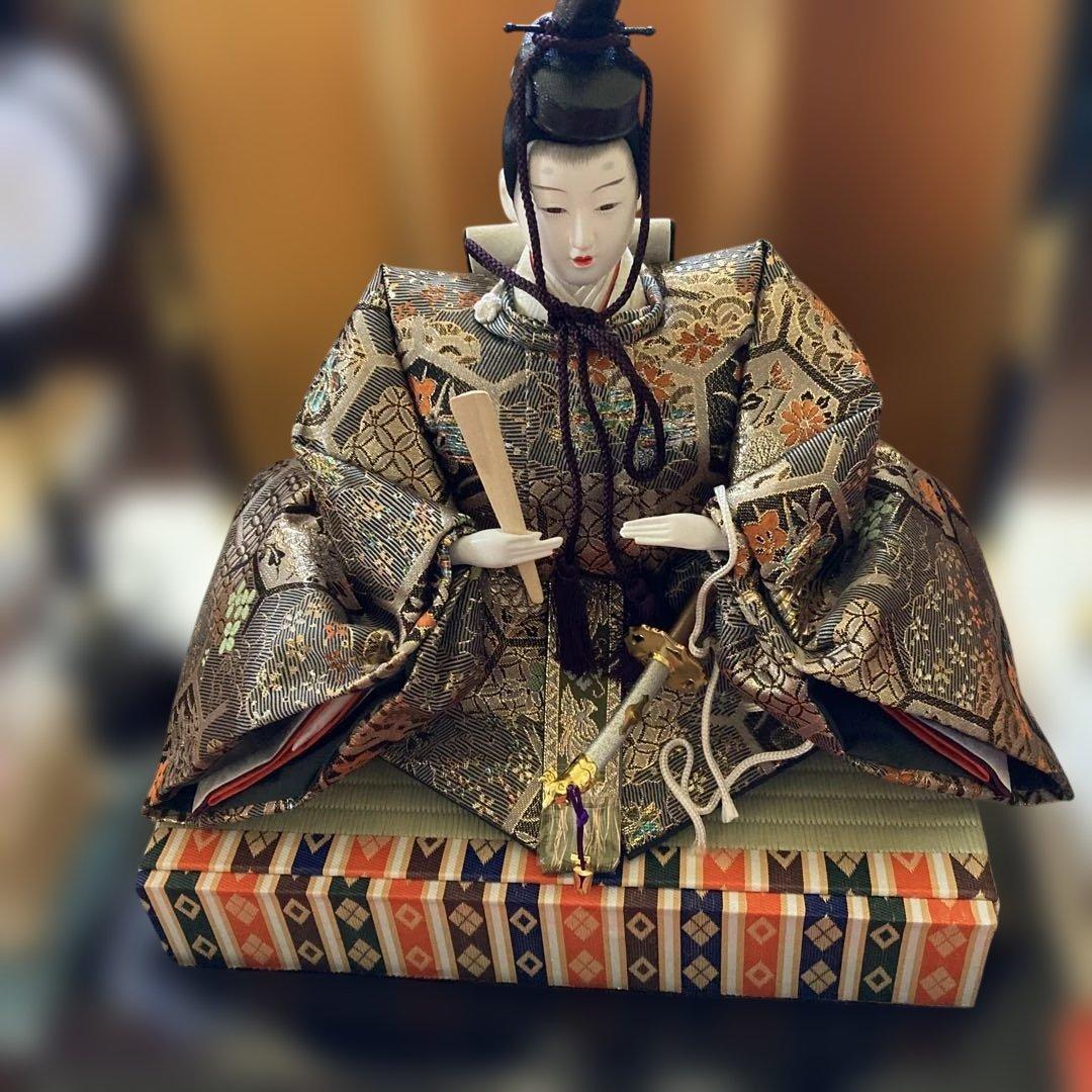 雛人形　新王飾り　ひな祭り　日本人形　美品　伝統工芸　江戸衣装着　光陽作