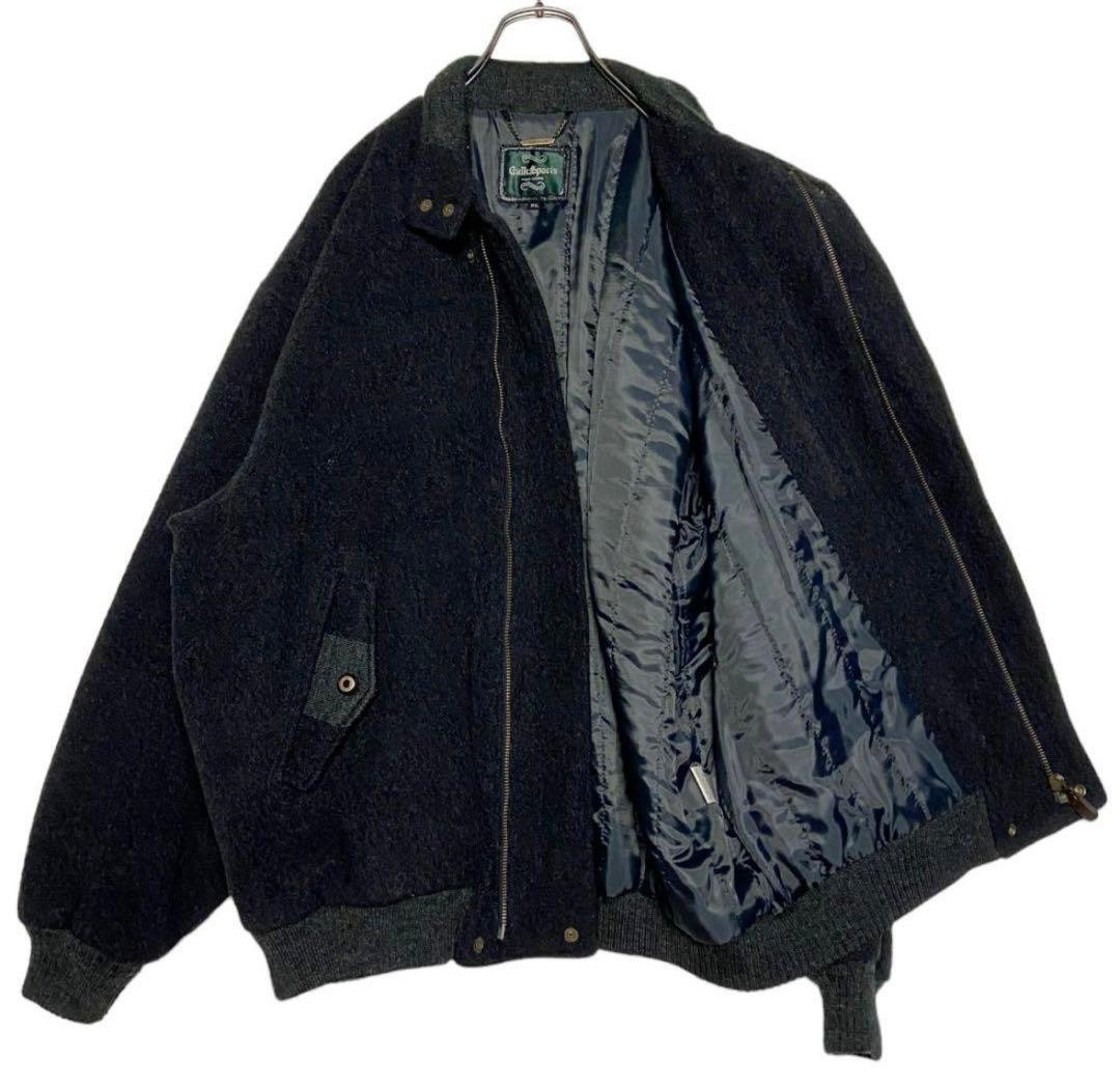 希少90sヴィンテージ日本製 肉厚ウールジャケット カシミヤ入り グレーブルゾン