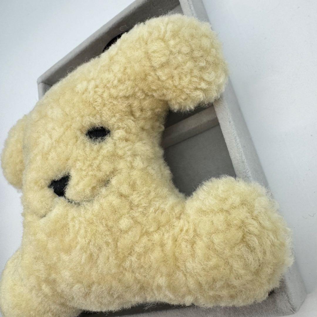 【保管袋付き】CELINE トリオンフ　ポンポンチャーム　ハート　ブラウン