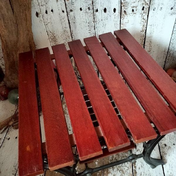 ヴィンテージ アイアン ローテーブル ウッド サイドテーブル 鉄脚 木製 無垢