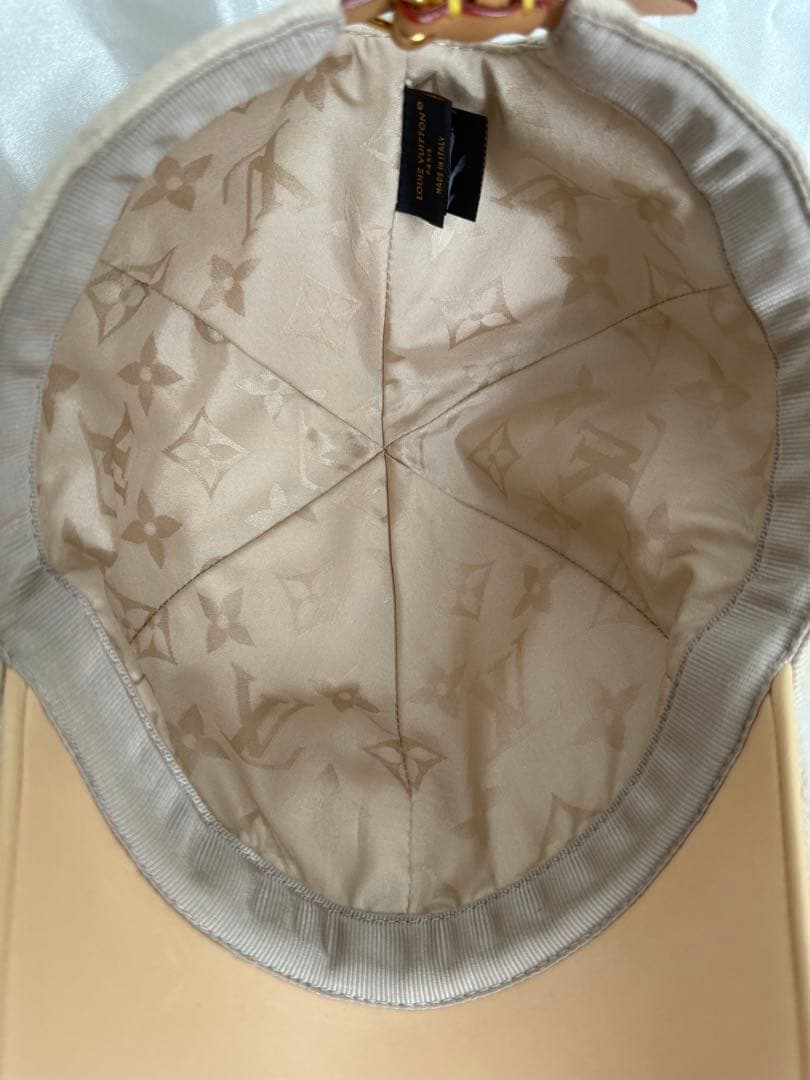 ルイヴィトンLOUIS VUITTON ビーマイキャップ帽子モノグラム　ベージュ