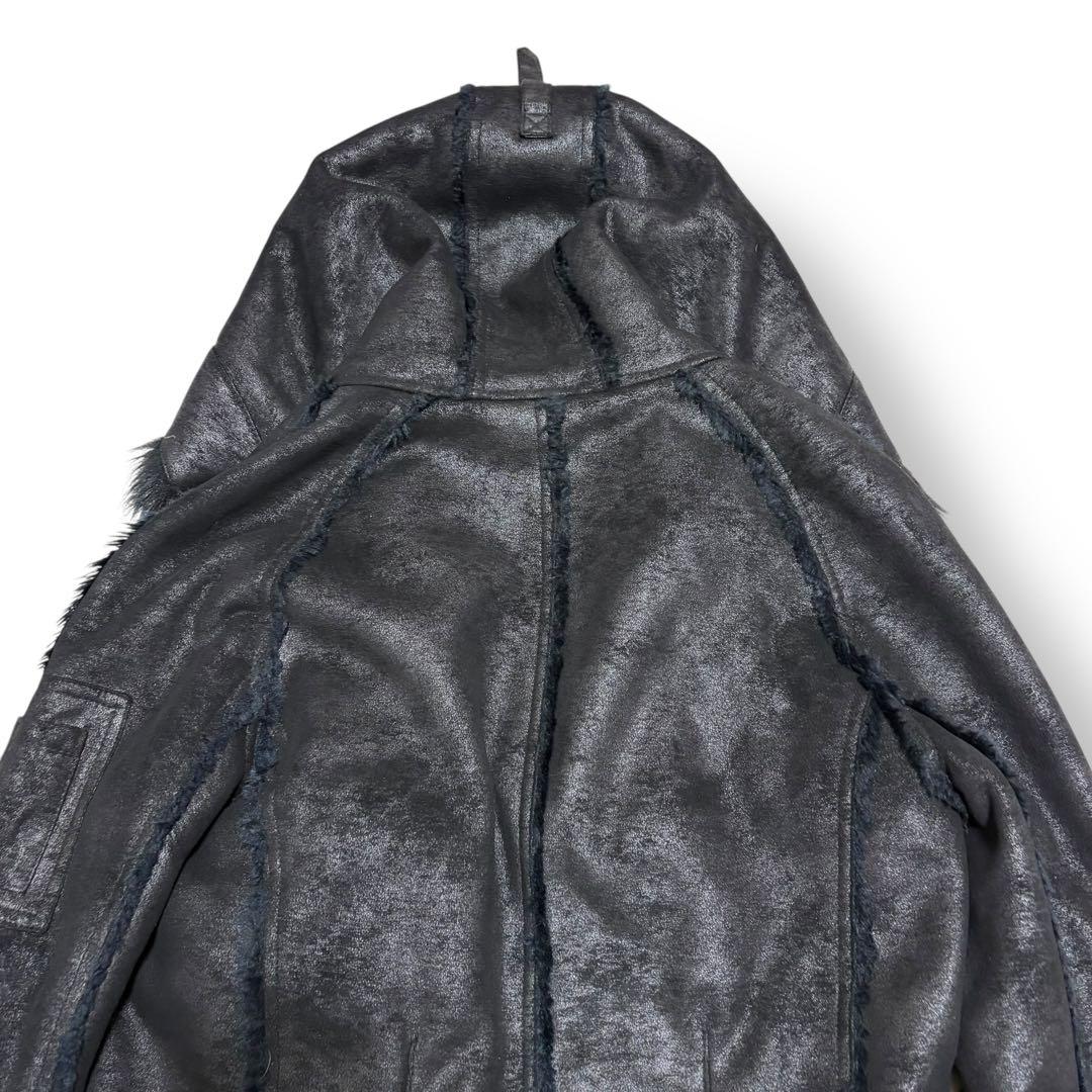 ジャケット・アウター 00s fuga Mouton leather fur jacket coat