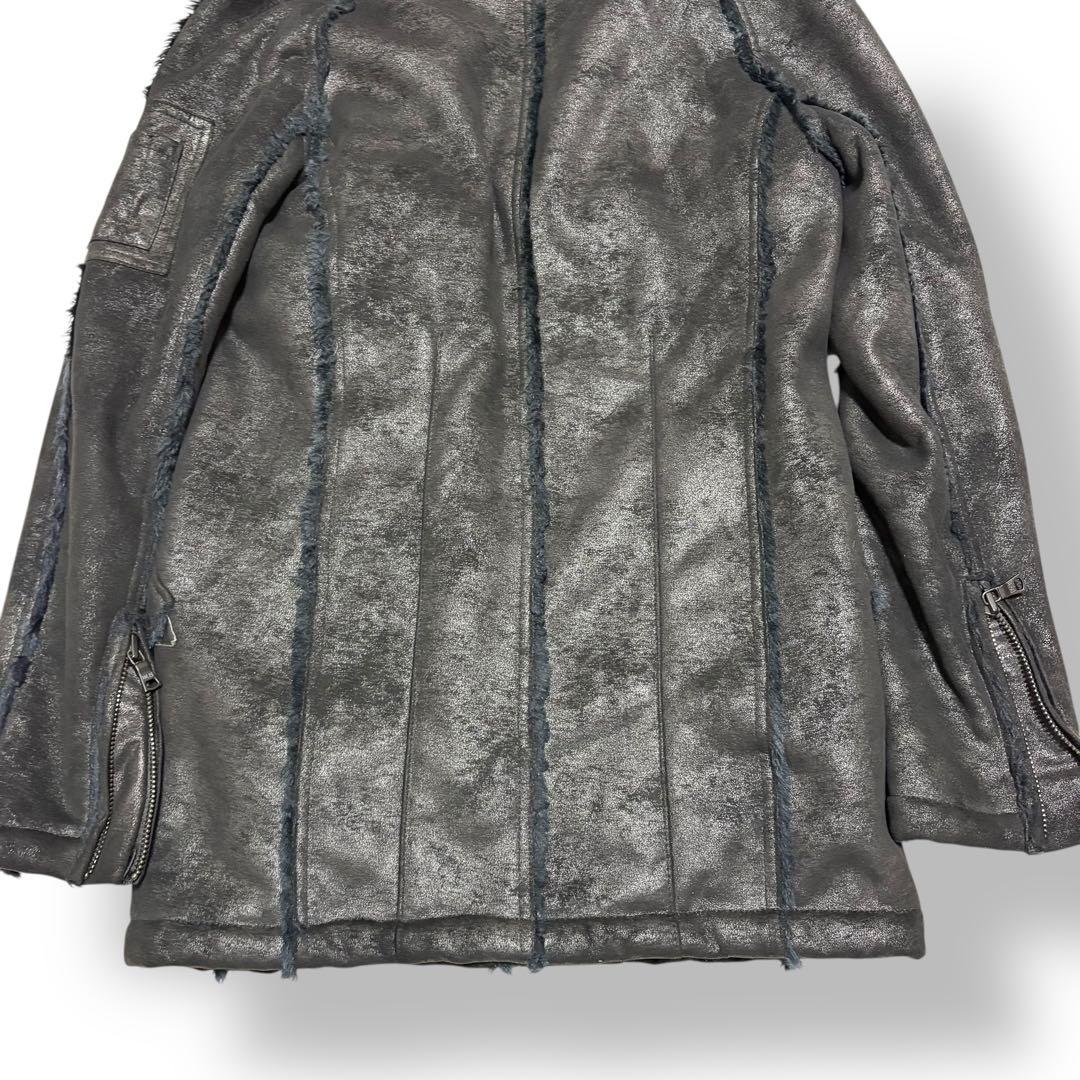 ジャケット・アウター 00s fuga Mouton leather fur jacket coat