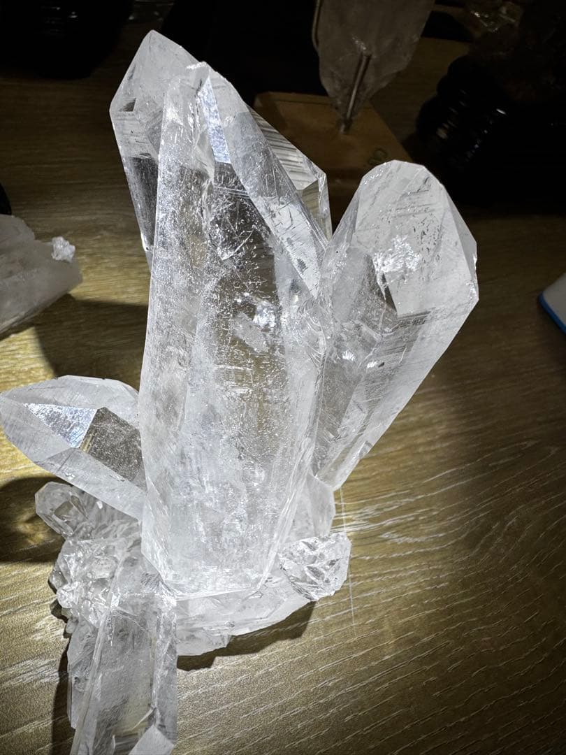 【極上品】超クリア　インド産　ヒマラヤ　レムリアンクラスター　水晶クラスター
