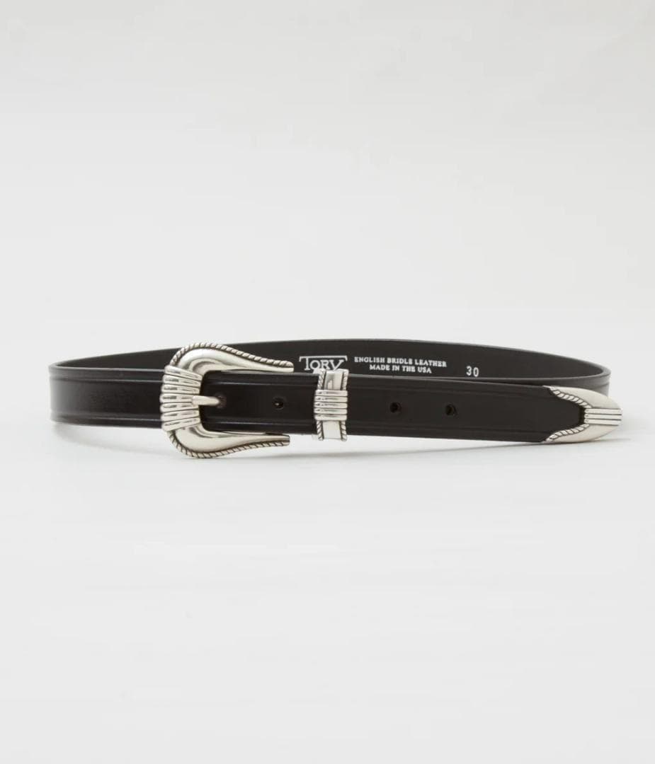 TORY LEATHER WESTERN BELT 36 新品 USA製 本革