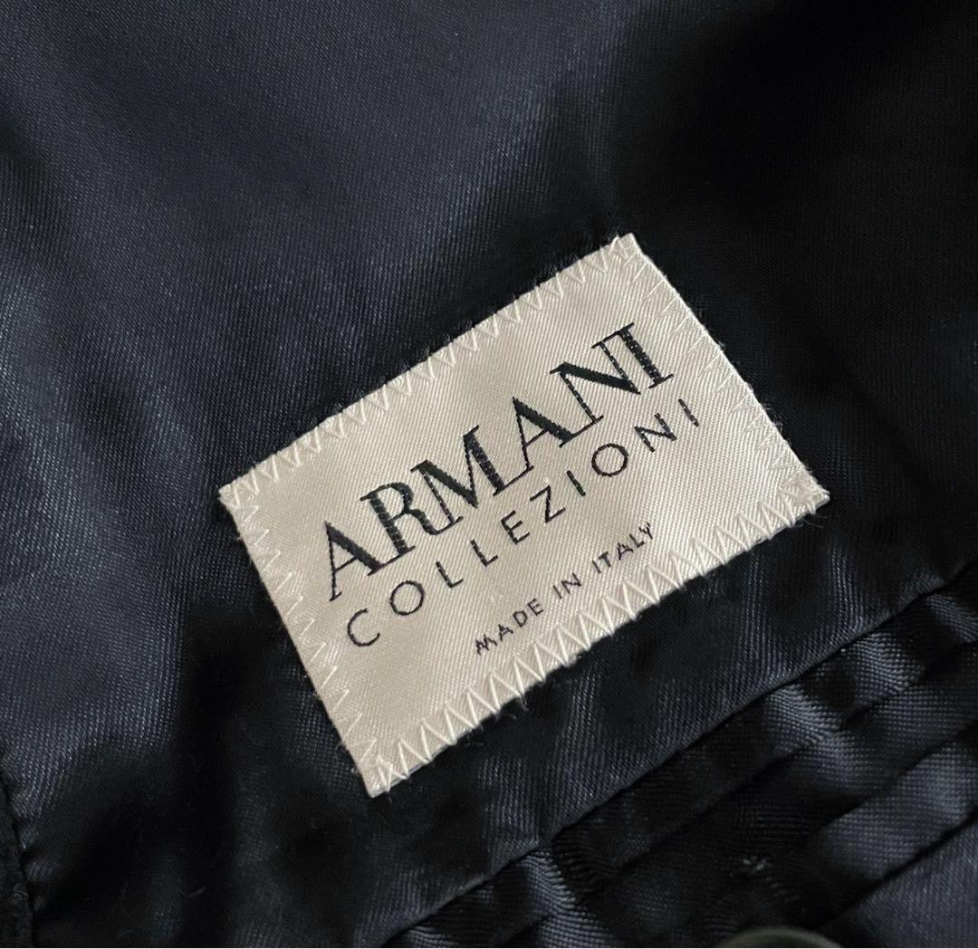 【ARMANI COLLEZIONI】ロング ウール ステンカラー コート