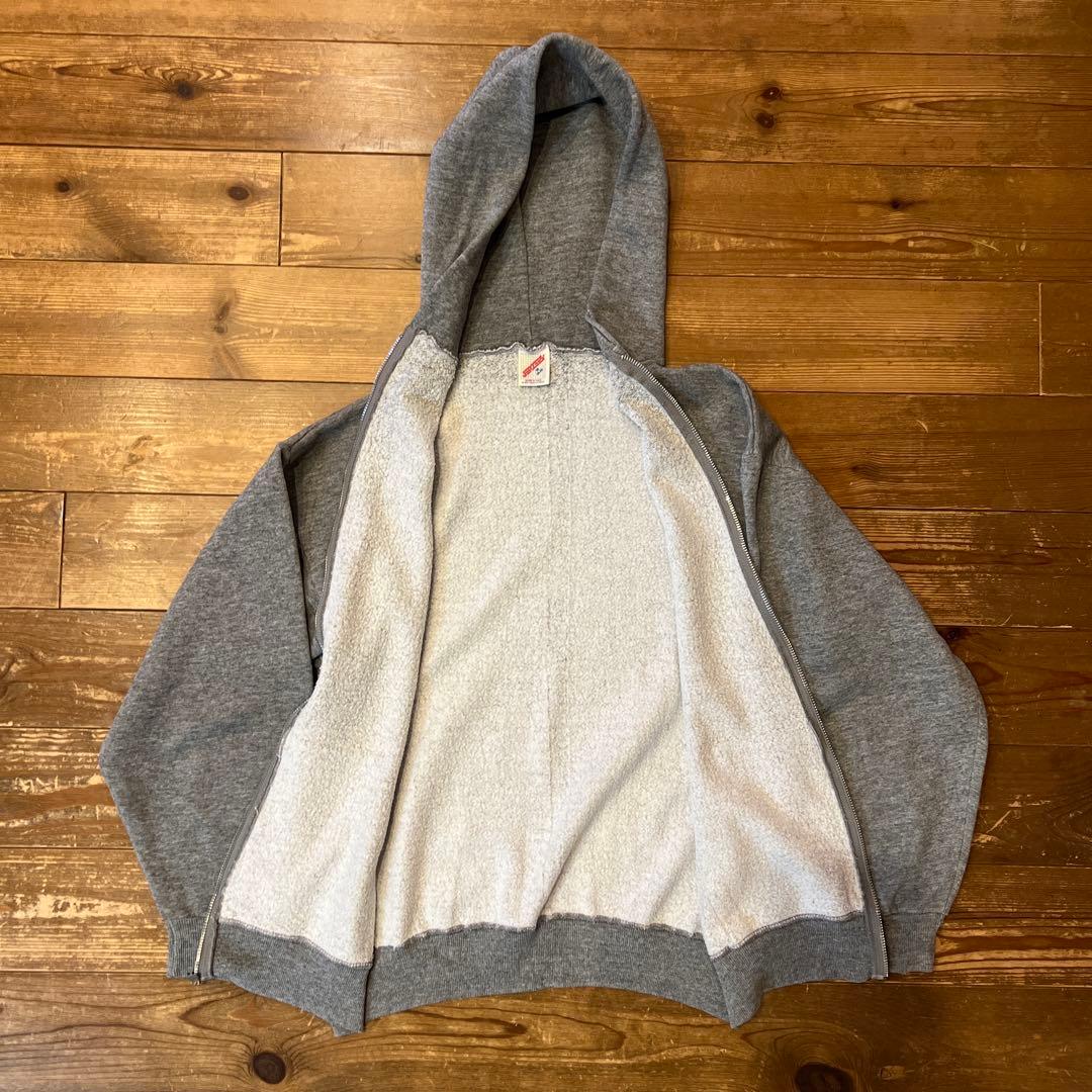 美品90s★ JERZEES アルミジップパーカー★USA製