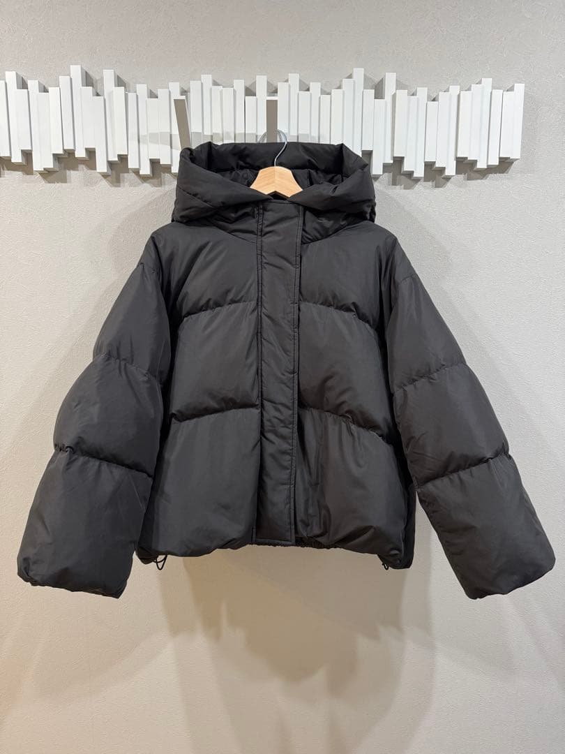 NATURAL BEAUTY BASIC ショートフードダウン　ブラックS