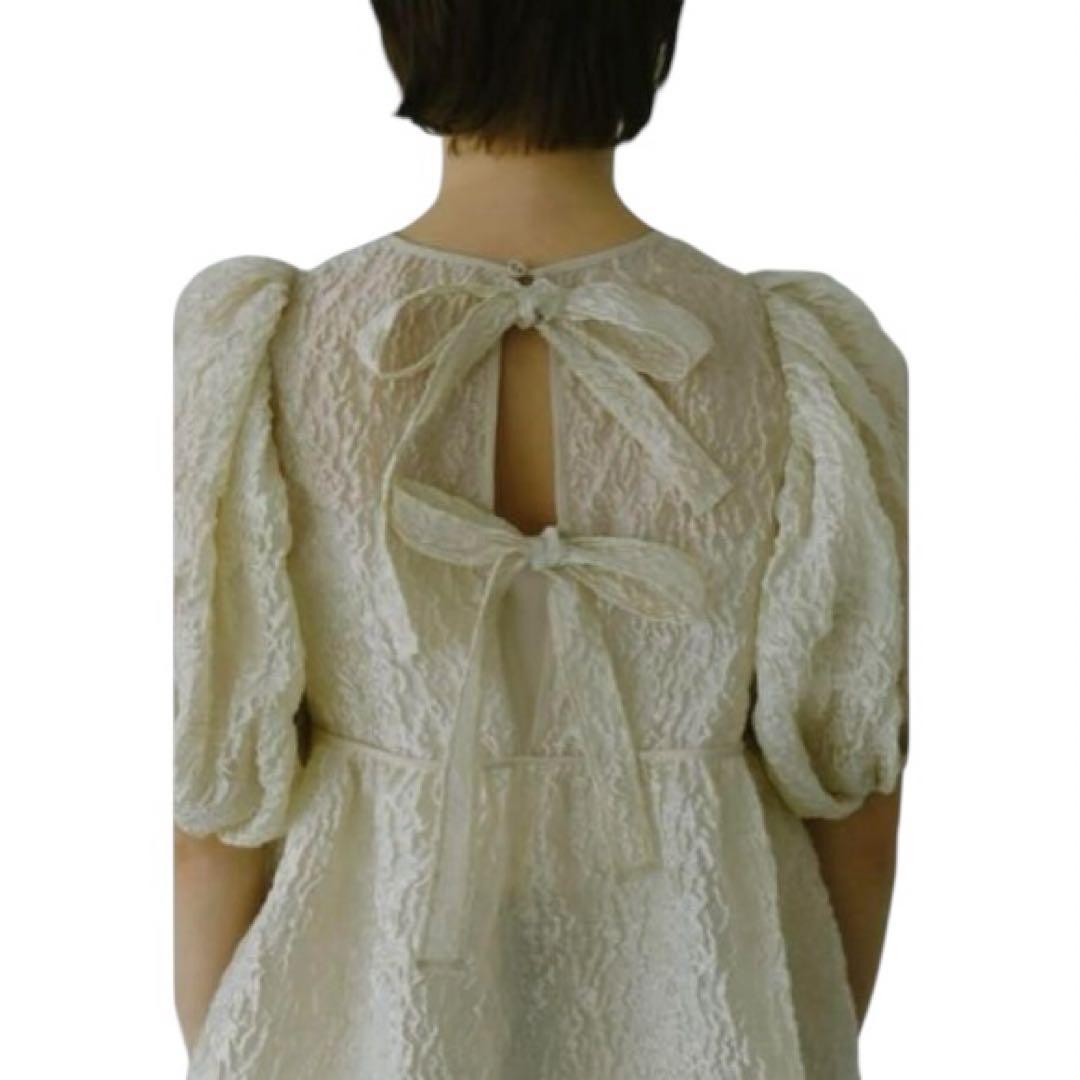 machatt マチャット　シアー ジャガードトップス