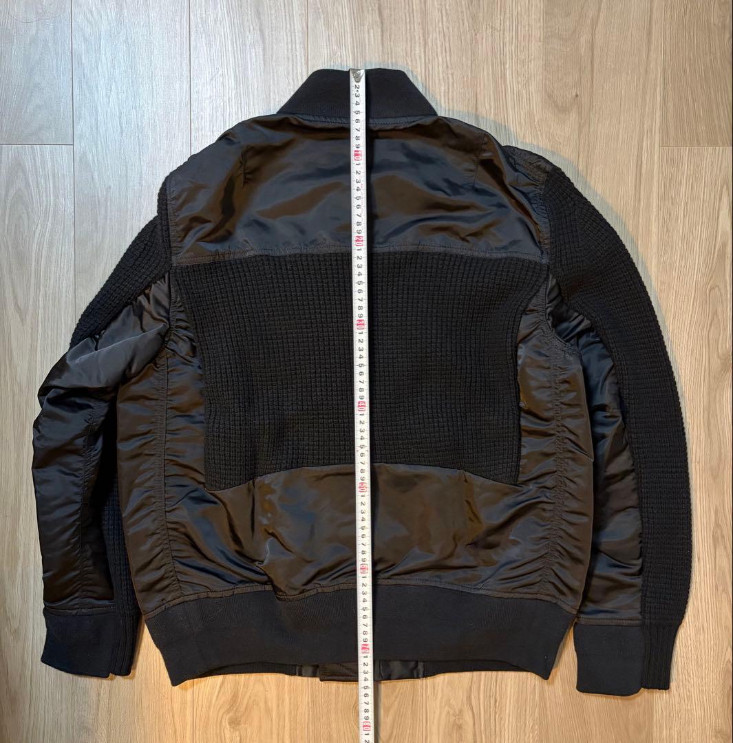 TOM sacai サカイ 20SS ナイロンニット ドッキングブルゾン