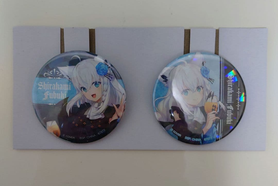 一番くじ　ホロライブ　白上フブキ賞　白上フブキ　フィギュア　バッジラバーチャーム